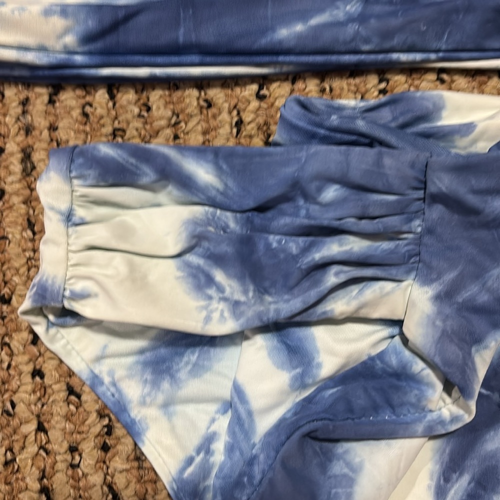 Lucky Brand Blue and White Swimwear - Picture 4 of 5